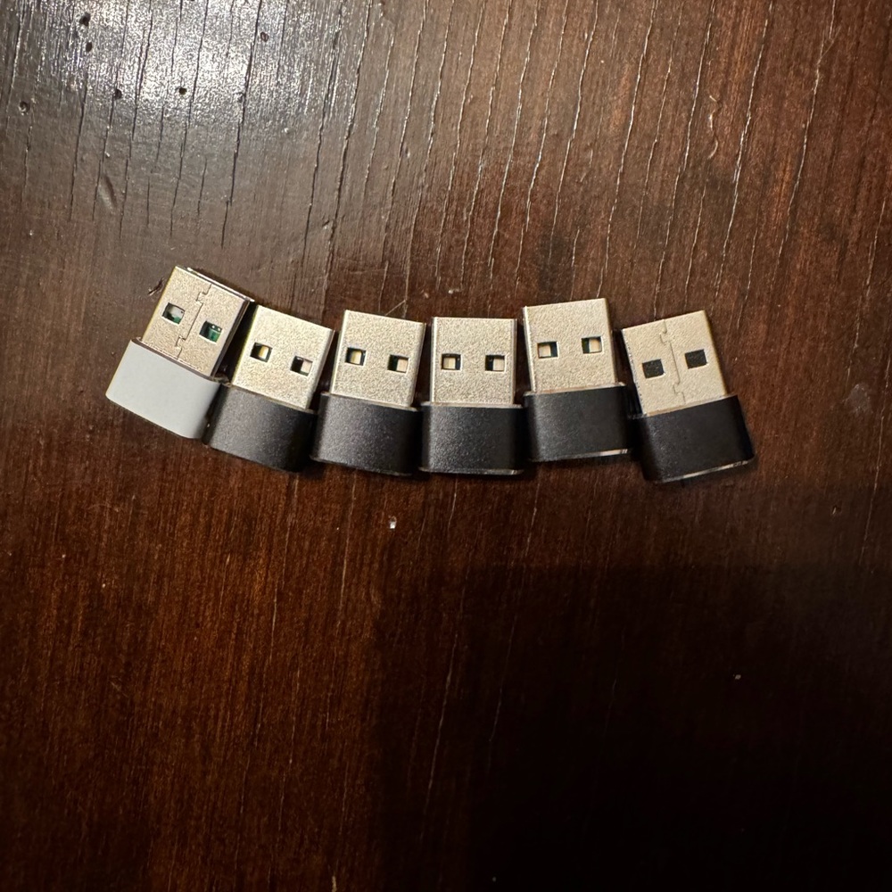 USB Adapter Set - Black and Silver